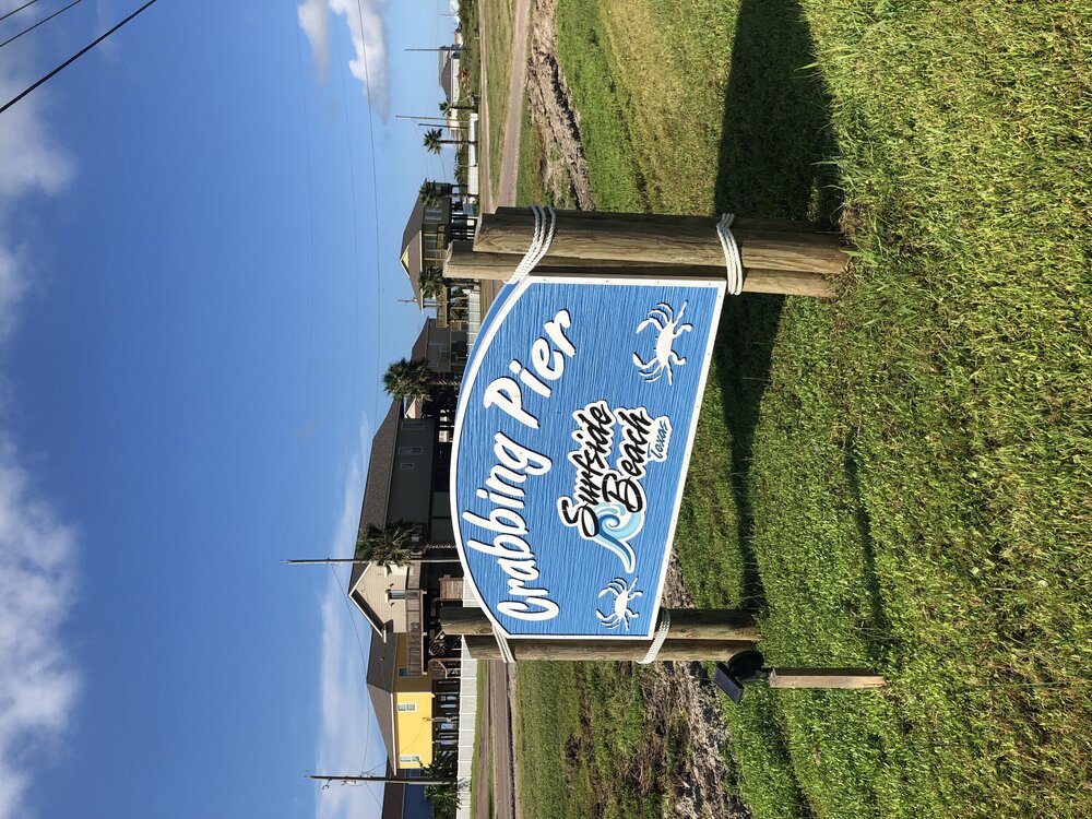 Crabbing Pier Sign